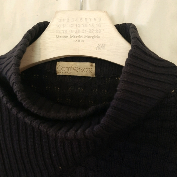 early 80s vintage men's Versace wool sweater - Picture 5 of 6